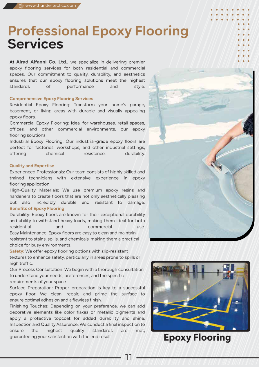 Epoxy flooring